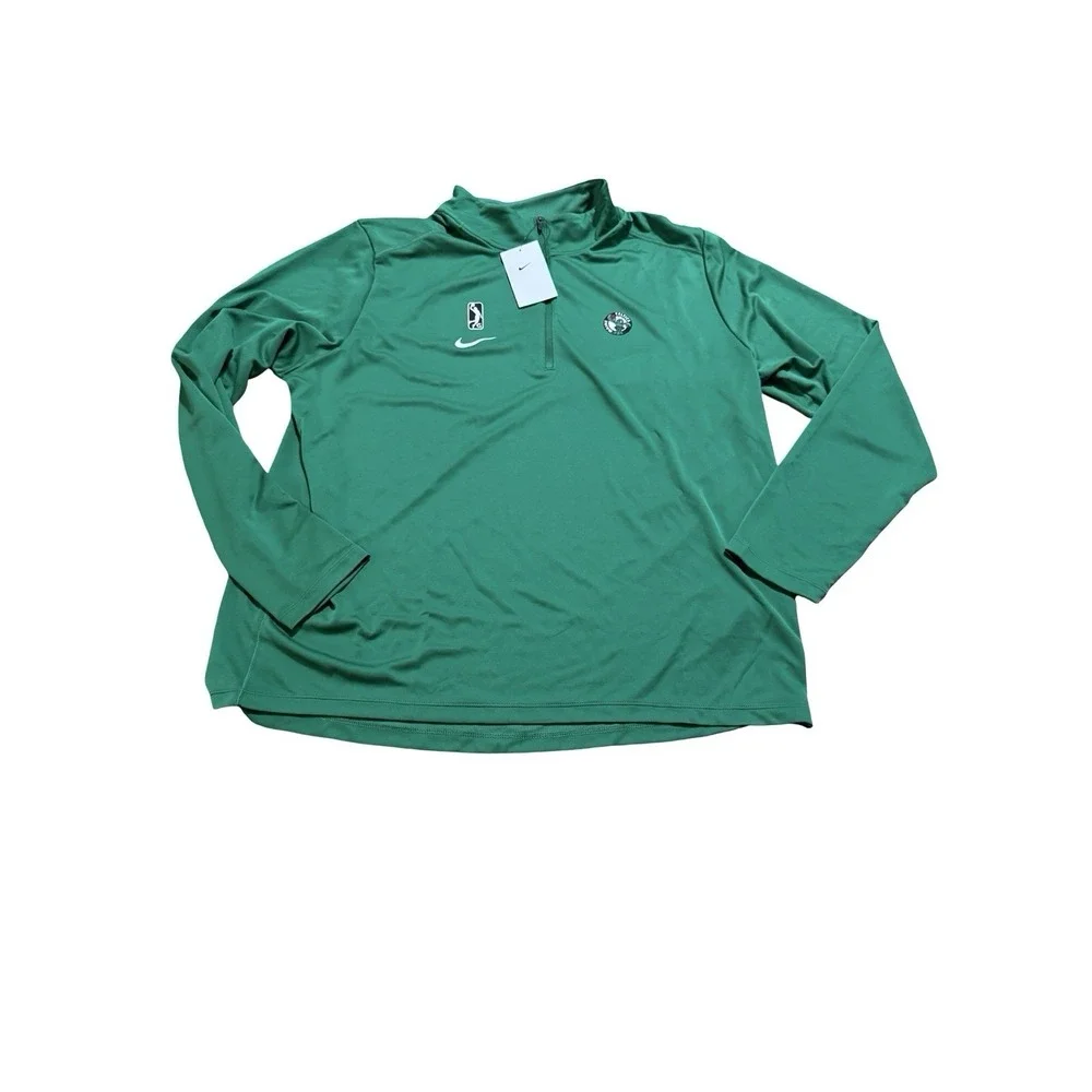 Nike G League Maine Celtics 1/4 Zip Light Pullover - New - Green - XXL - $70